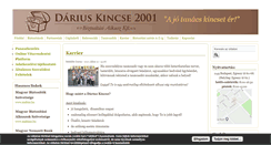 Desktop Screenshot of dariuskincse.hu